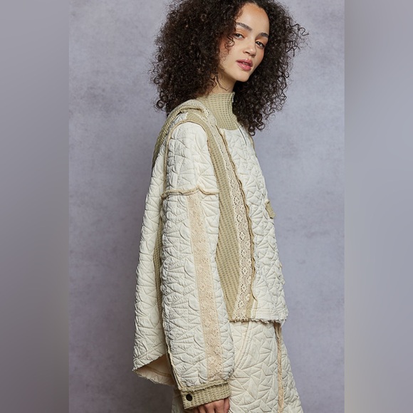 POL “ Shayle “ POL Quilted Joggers and Hoodie 2 Piece Set 67A - Picture 2 of 3